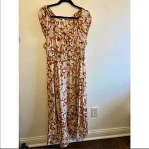Old Navy Cottagecare Floral Peasant Maxi Sundress